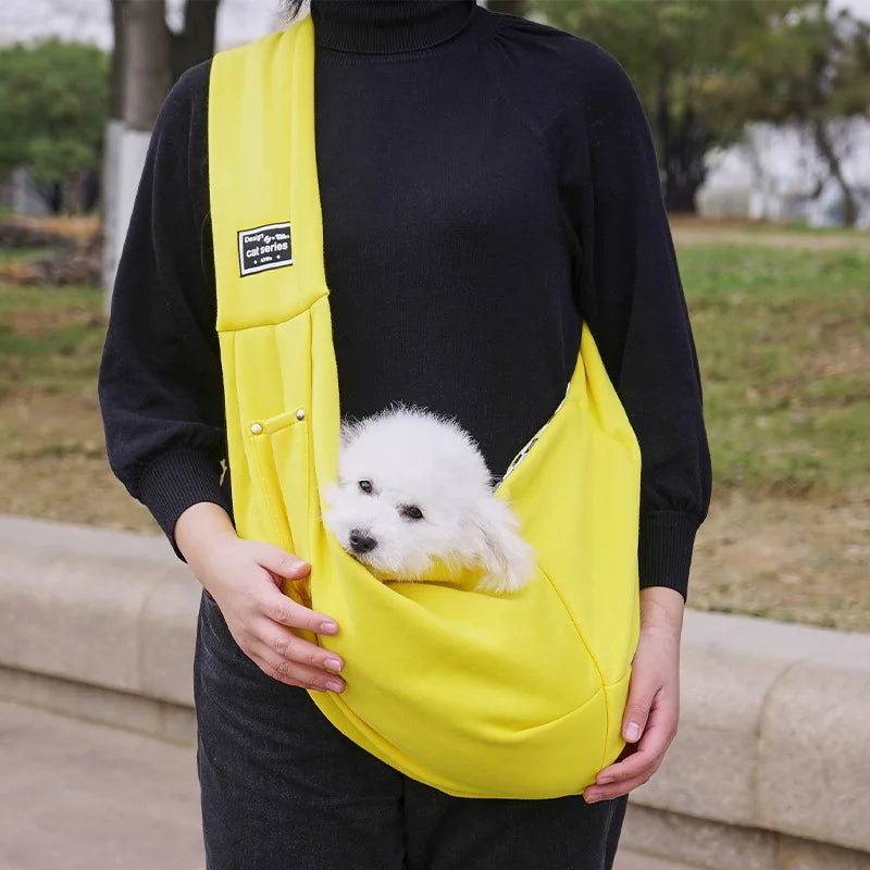 Pet Sling Bag Cat and Dog Carrier Portable Comfortable Pet Backpack Handbag and Shoulder Bag for Outdoor Travel