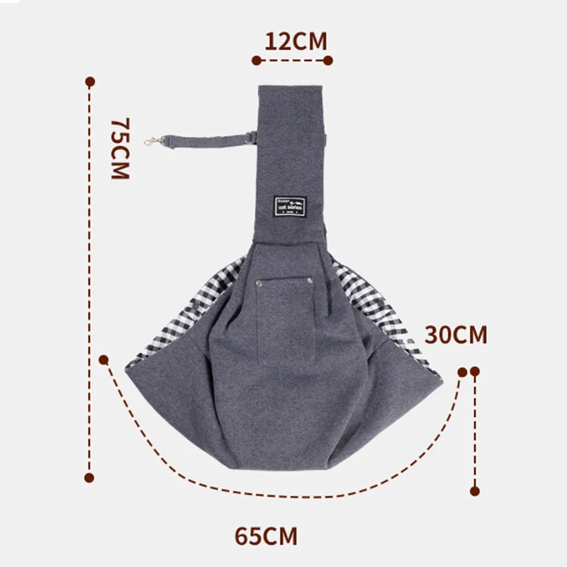 Pet Sling Bag Cat and Dog Carrier Portable Comfortable Pet Backpack Handbag and Shoulder Bag for Outdoor Travel