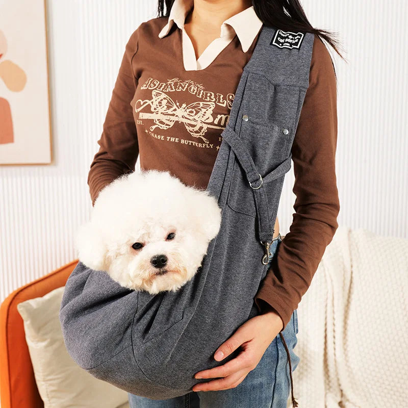 Pet Sling Bag Cat and Dog Carrier Portable Comfortable Pet Backpack Handbag and Shoulder Bag for Outdoor Travel