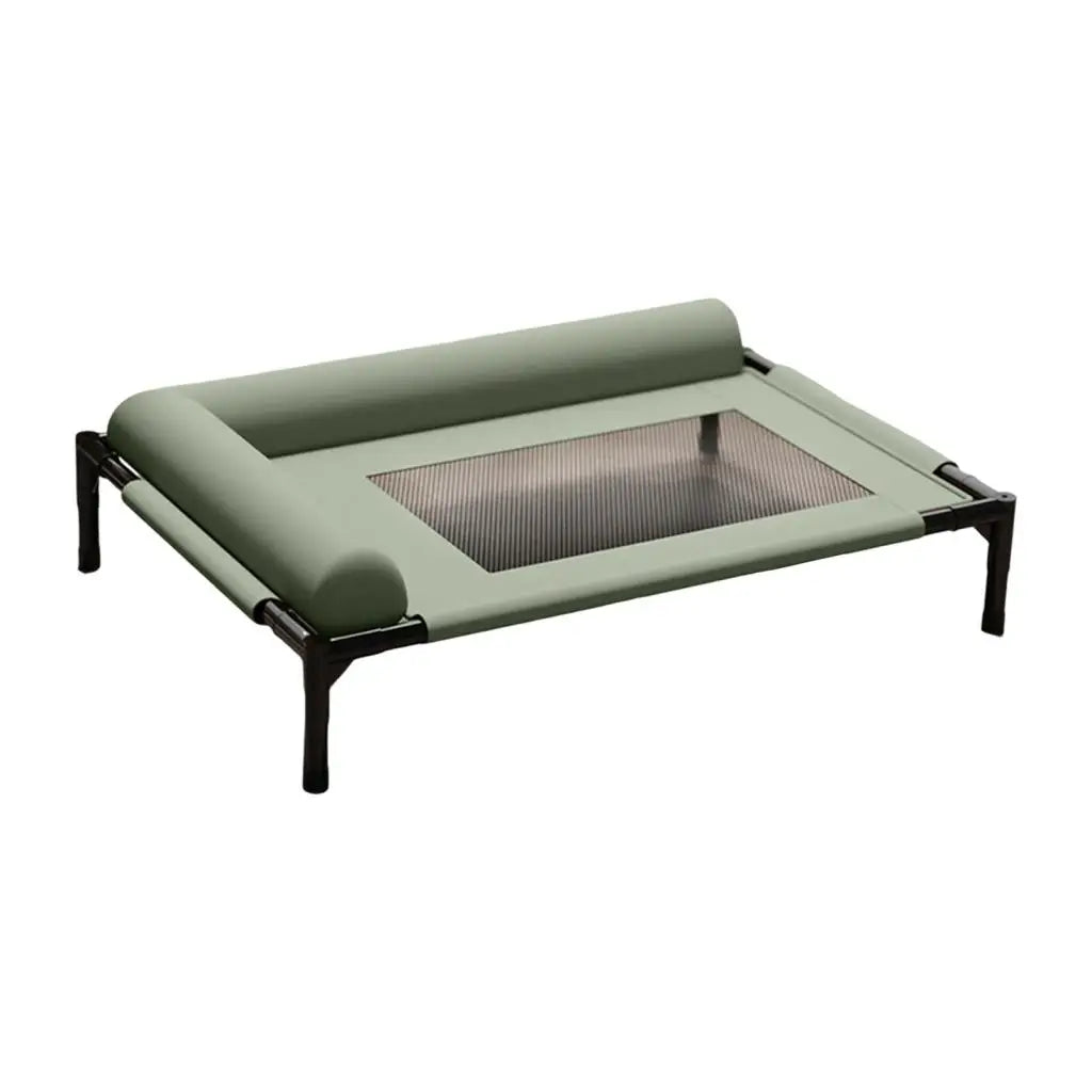 Elevated Pet Bed with Pillow Raised Dog Cot Cooling Hammock, Breathable Mesh for Small/Medium Pets Durable Practical Design