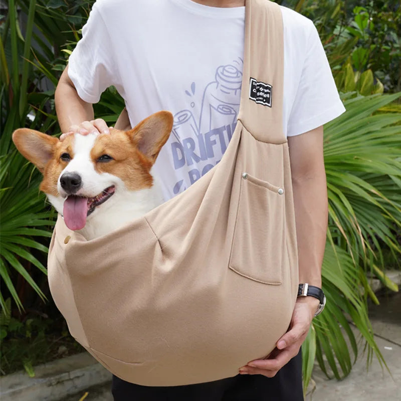 Pet Sling Bag Cat and Dog Carrier Portable Comfortable Pet Backpack Handbag and Shoulder Bag for Outdoor Travel