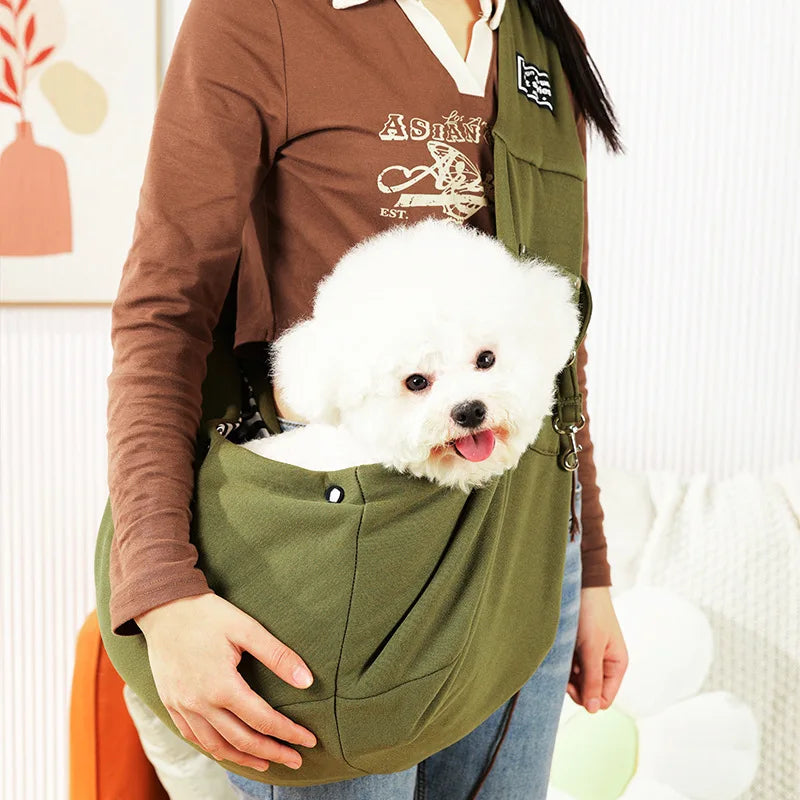 Pet Sling Bag Cat and Dog Carrier Portable Comfortable Pet Backpack Handbag and Shoulder Bag for Outdoor Travel