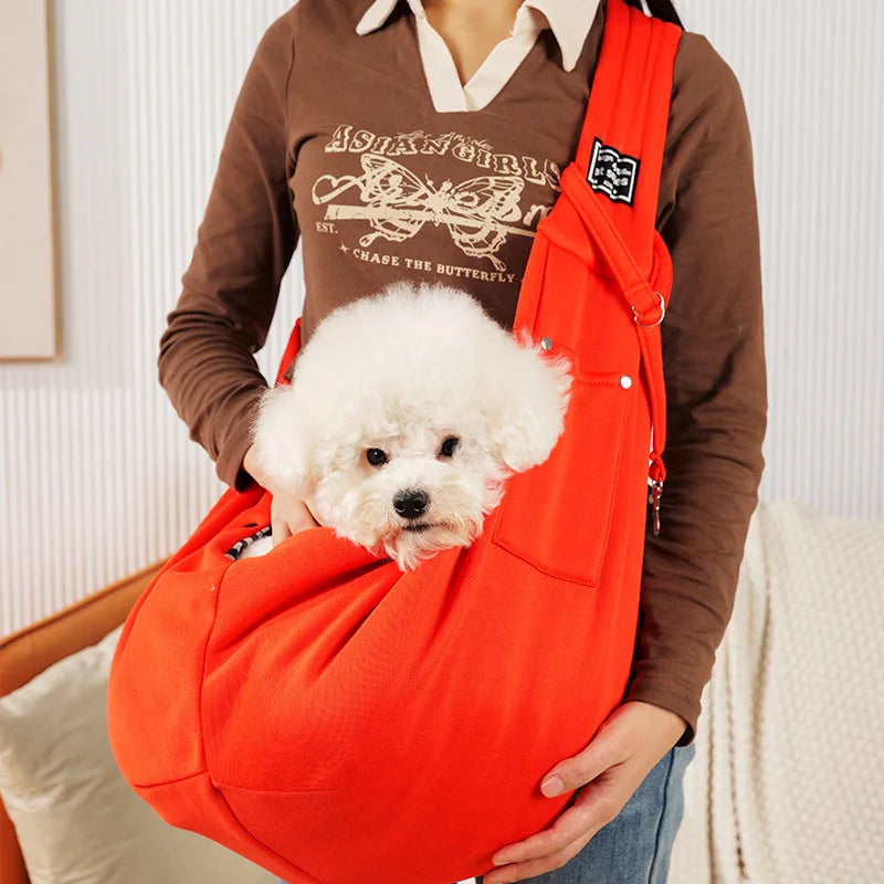 Pet Sling Bag Cat and Dog Carrier Portable Comfortable Pet Backpack Handbag and Shoulder Bag for Outdoor Travel