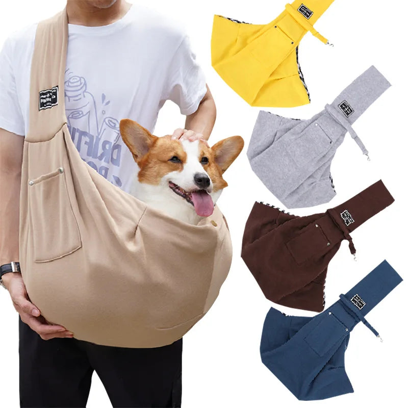 Pet Sling Bag Cat and Dog Carrier Portable Comfortable Pet Backpack Handbag and Shoulder Bag for Outdoor Travel