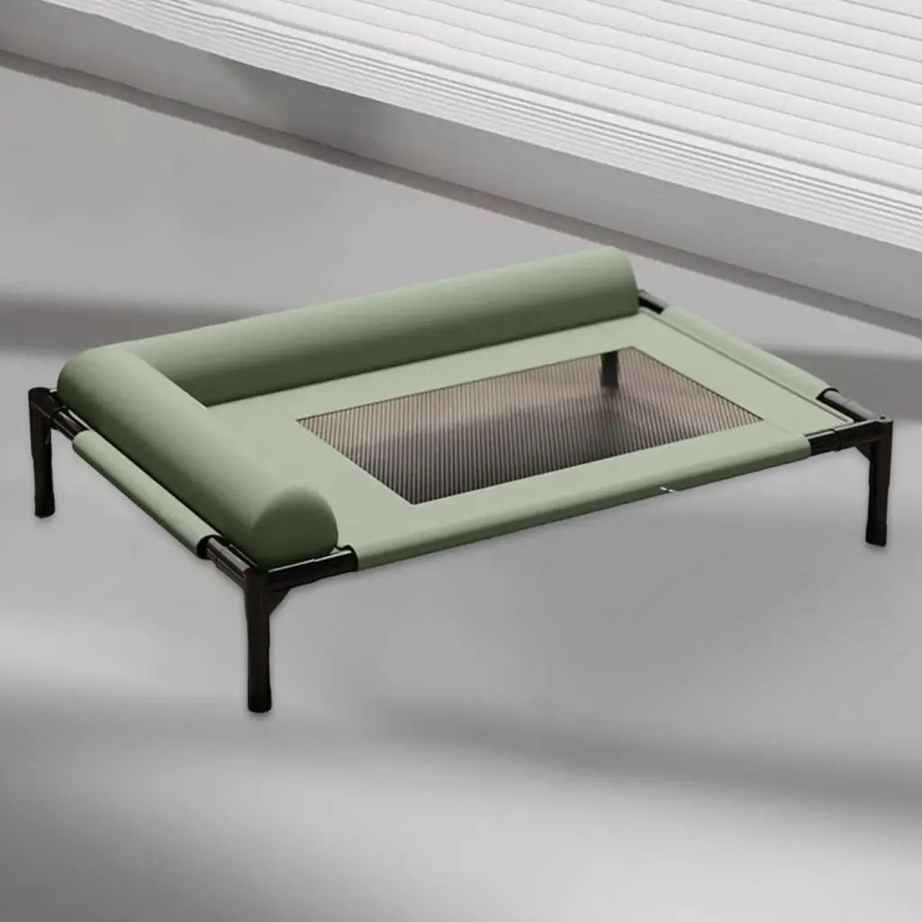 Elevated Pet Bed with Pillow Raised Dog Cot Cooling Hammock, Breathable Mesh for Small/Medium Pets Durable Practical Design