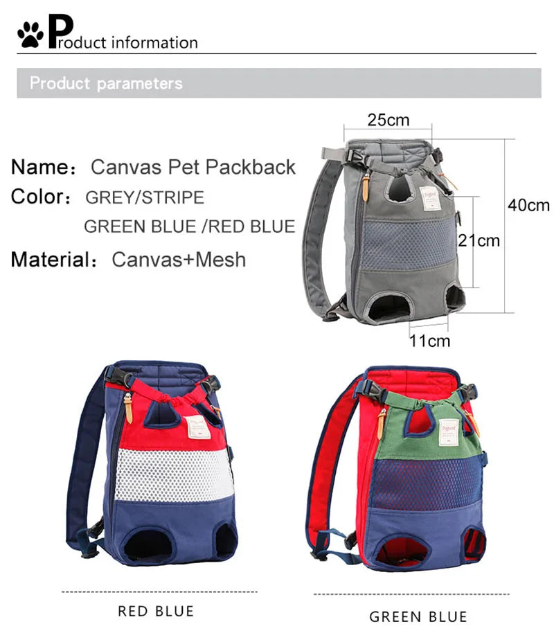 Pet Backpack Carrier For Cat Dogs Front Travel Dog Bag Carrying For Animals Small Medium Dogs Bulldog Puppy Mochila Para Perro