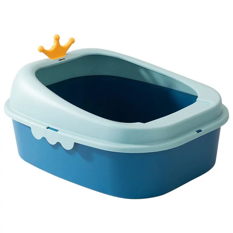Cat Litter Box Design, Semi-Enclosed Sandbox, Big Space Toilet, Prevent Splash Tray, Kittens, Sand Litter Boxes