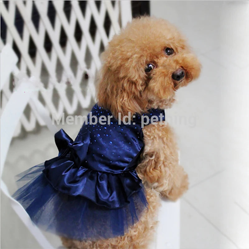 Summer Pet Clothes Dog Dress For Dogs Skirt Summer Princess Dog Wedding Dresses York Teddy Clothes For Dogs Skirts Pet Cat Dress