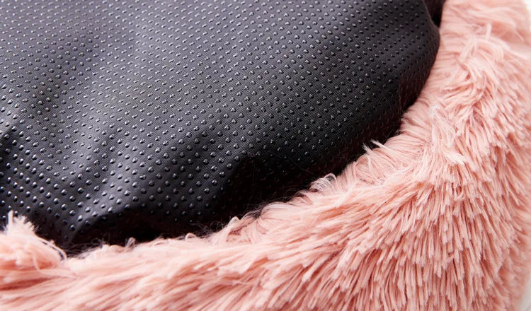 Pet Bed for Dog Extra Large Dog Round Kennel Breathable Solid Houses for Large Dogs Cat Beds Plush Donut Sleeping Bag Anti-Slip