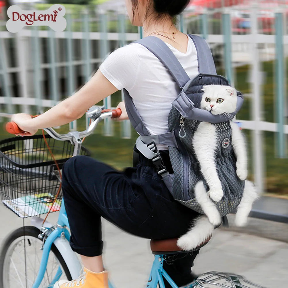 New Pet Dog Travel Carrier Bag Backpacks Cat Puppy Pet Front Shoulder Carry Bag for Pet Dogs and Cats Breathable Carrying Bags