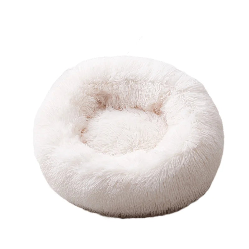 Pet Bed for Dog Extra Large Dog Round Kennel Breathable Solid Houses for Large Dogs Cat Beds Plush Donut Sleeping Bag Anti-Slip
