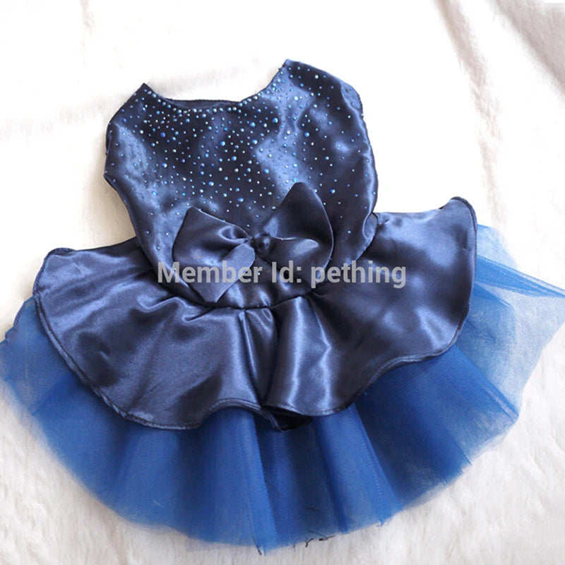 Summer Pet Clothes Dog Dress For Dogs Skirt Summer Princess Dog Wedding Dresses York Teddy Clothes For Dogs Skirts Pet Cat Dress