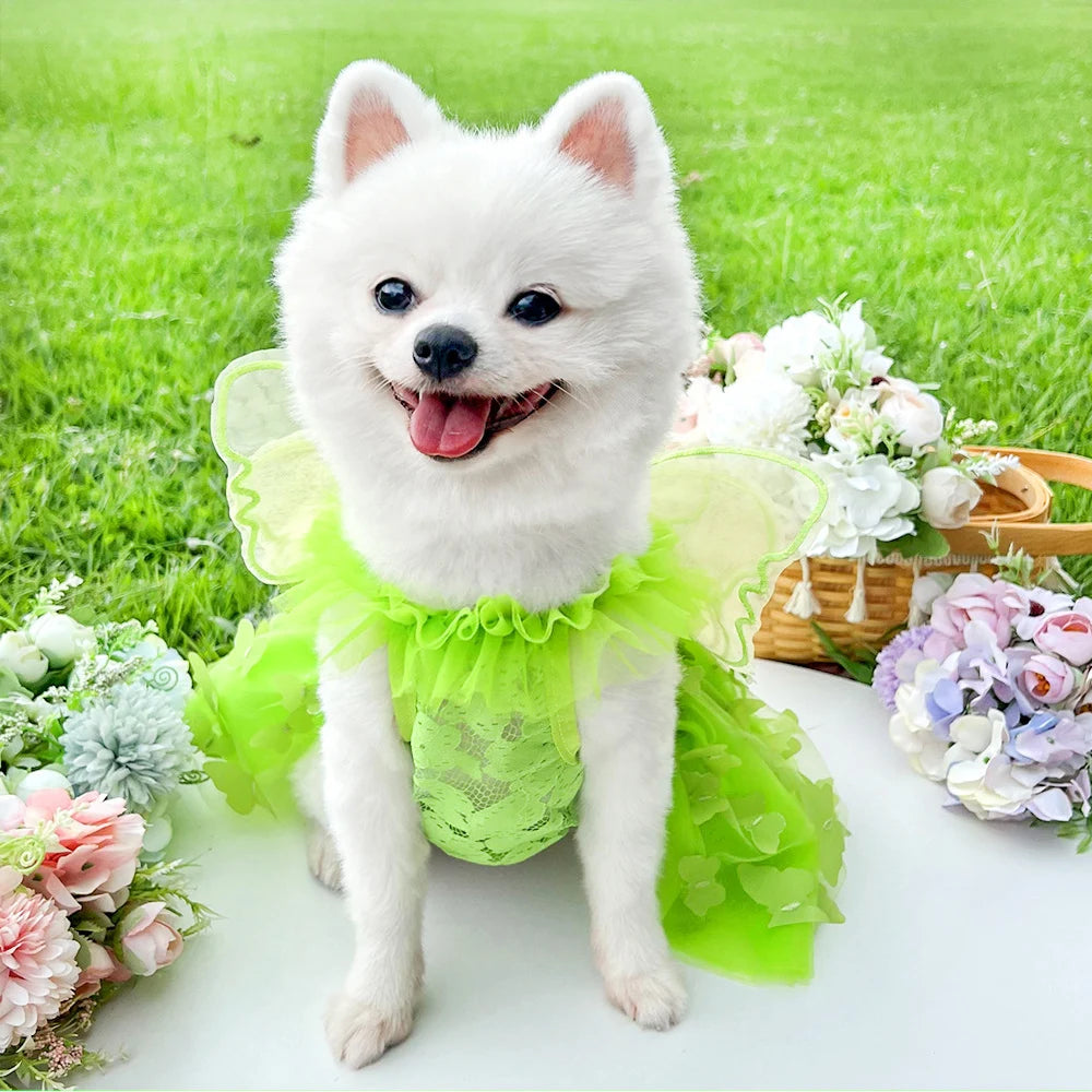 Summer Pet Princess Clothes Pet Dog Dress For Dogs Skirt Summer Dog Wedding York chihuahua poodle For Dogs Skirts Cat Dresses