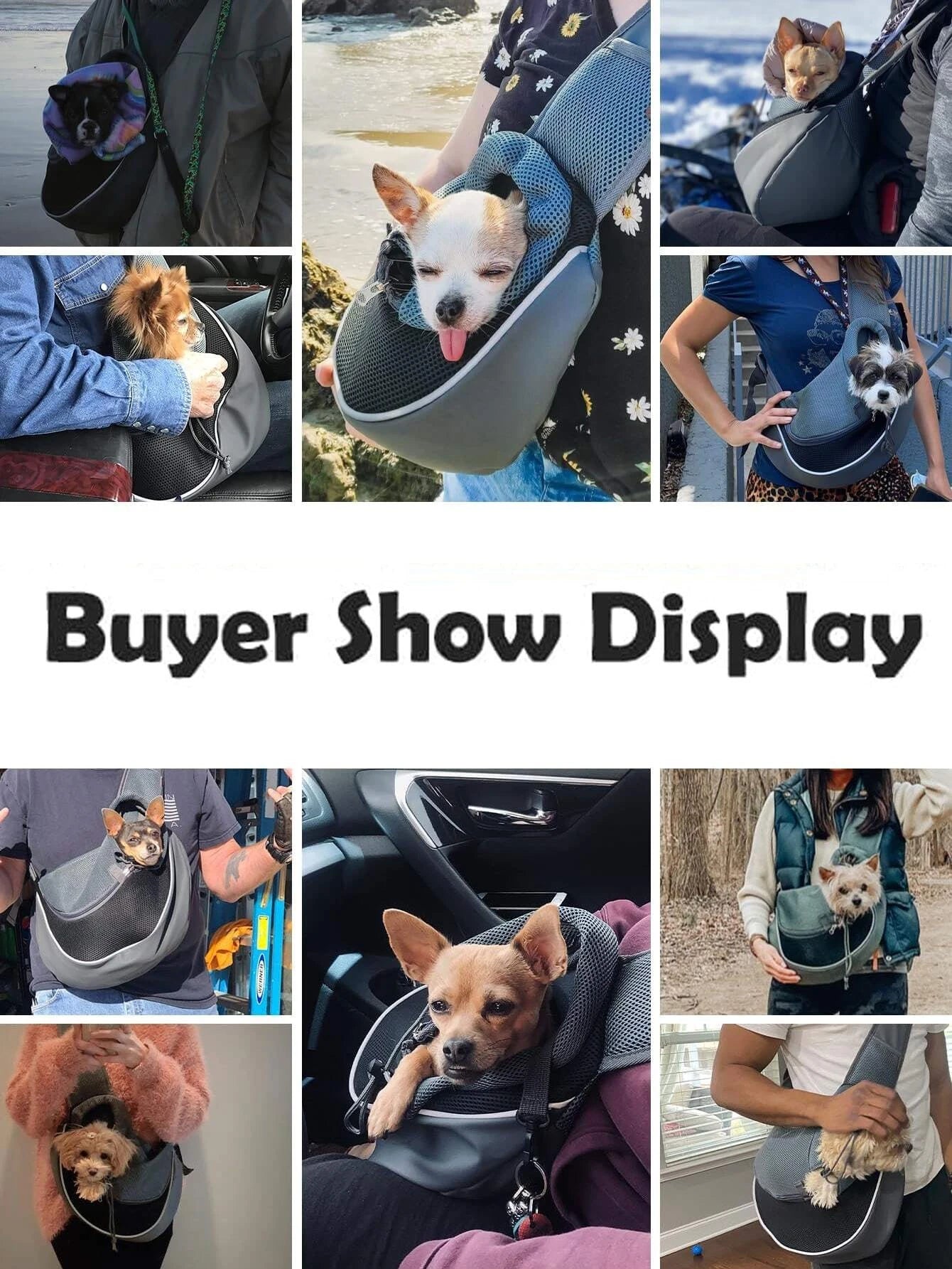 Pet Dog Carrying Bag Sling Carrier Bag Portable Comfortable Breathable Hand Free Shoulder Crossbody Bag for Dogs Accessories