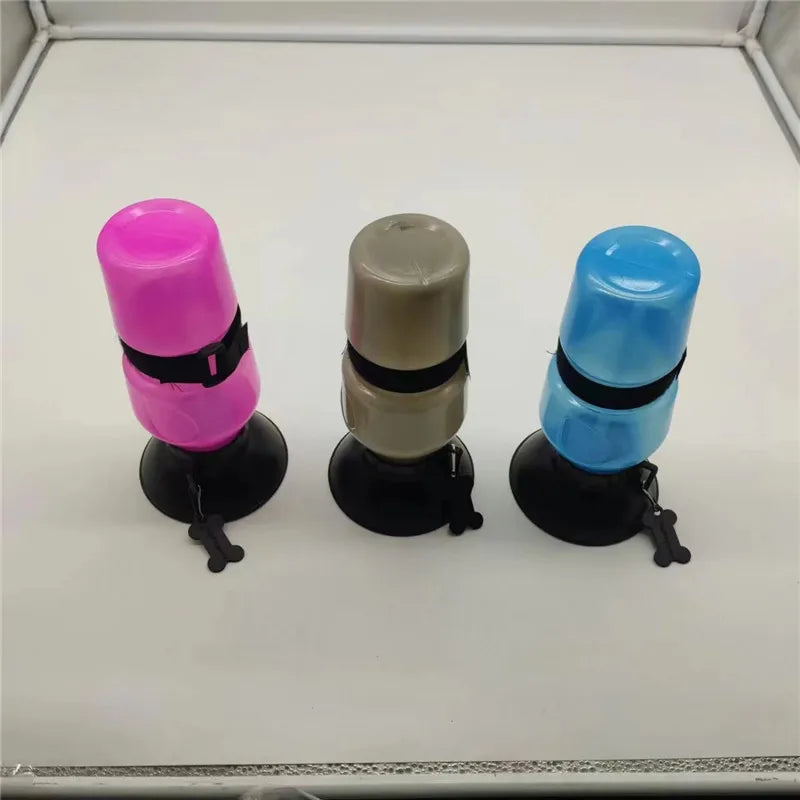 500ml Outdoor Portable Pet Dog Water Bottle Extrusion Large Dog Travel Water Cup Drinking Water Feeder Bowl for Dog Cat