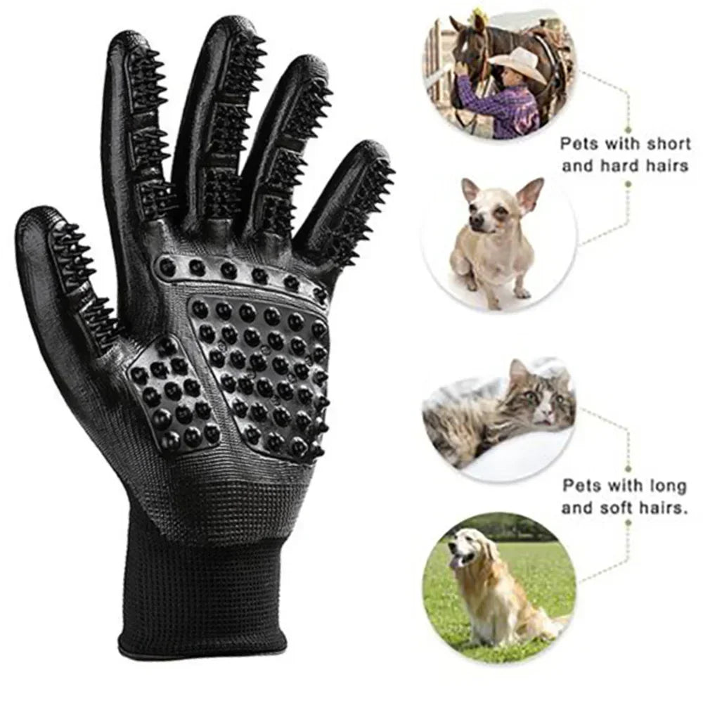 Pet Grooming Glove Pet Hair Remover Gloves,Pet Cleaning Glove Cat Dog Deshedding Brush Clean Massage Hair Pet Shower Gloves