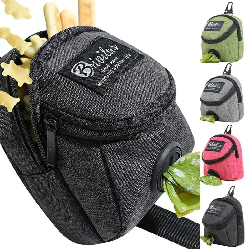 Multifunctional Portable Pet Treat Pouch Poop Dispenser Dog Training Bag Durable Outdoor Pet Accessories for Dogs and Cats