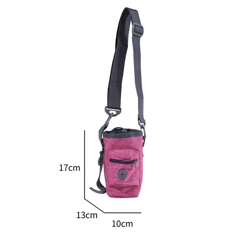 Portable Feeding Outdoor Pet Dog Treat Pouch Portable Dog Training Bags Pet Snack Food Container Puppy Snack Reward Waist Bag
