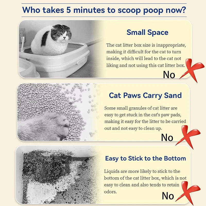 Cat Supplies Toilet Cat Litter Box Semi-closed Extra Large Size To Prevent Splashing Outside Automatic Litter Box