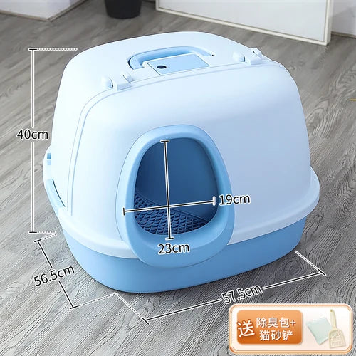 Cat Litter Box Fully Enclosed Oversized Hallway Supply Tray Oversized Long Aisle Drawer Pet Toilet Furniture Supplies
