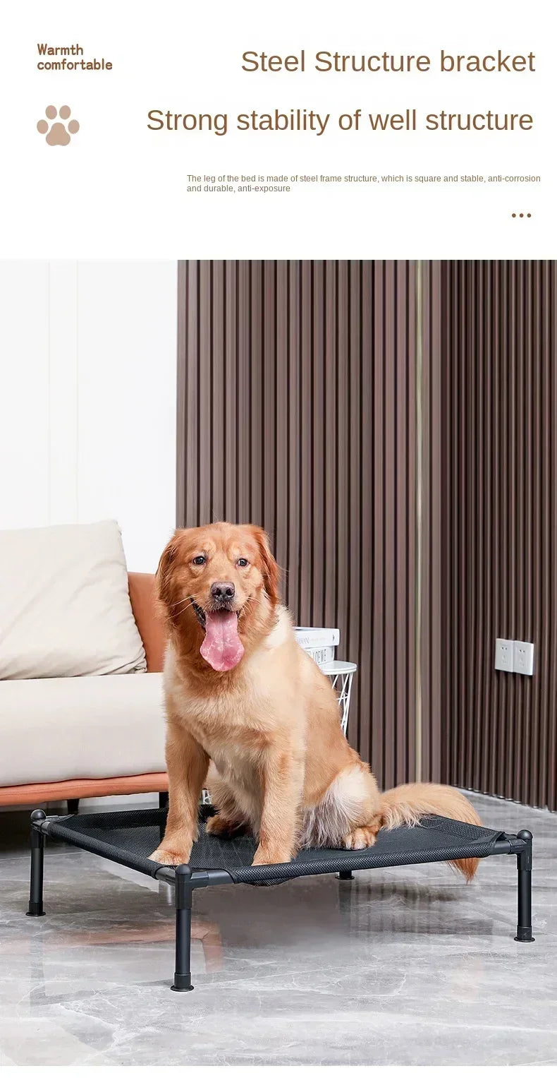 Pet Camping Bed Elevated Bed for Dogs Folding Puppy Camping Bed Cat House Portable Removable Washable Puppy Beds Dog Hammock