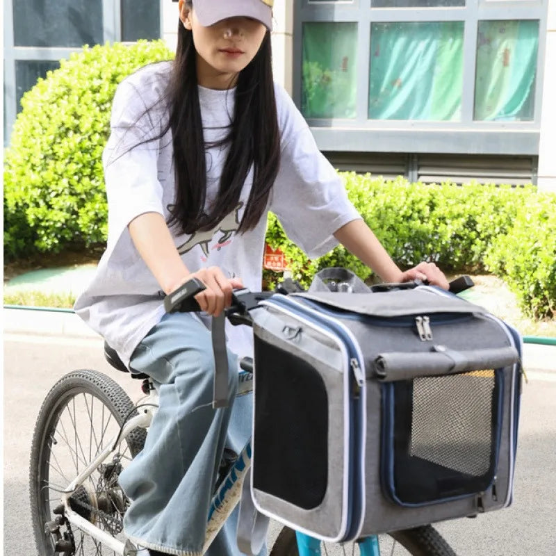 Pet Carrier Backpack Portable Fo Cats & Dogs Bicycle Carrying Cat Bag Dog Bag suitable For Carrying Bicycles And Motorcycles