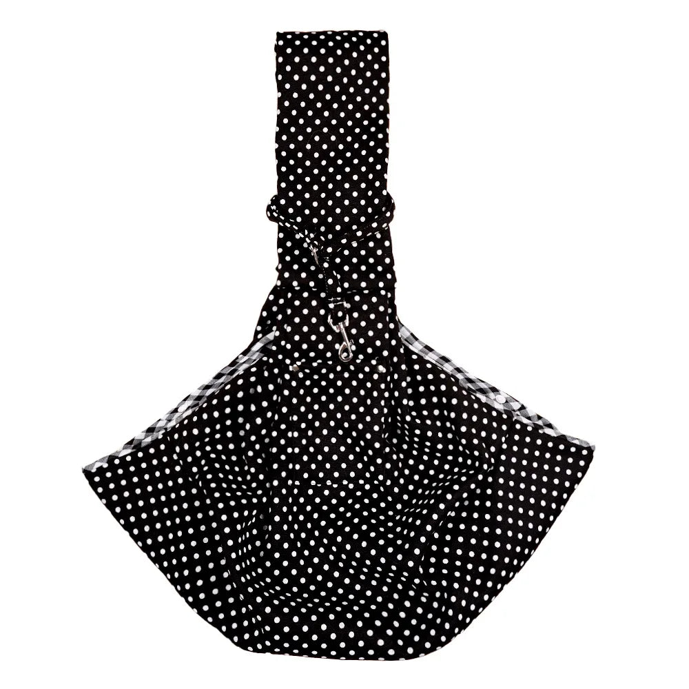 Pet Sling Carrirer Bag for Small Dogs Cats, Cross Shoulder Canvas Carrying Bags Fits Puppies Teddy Chihuahua for Walking Travel