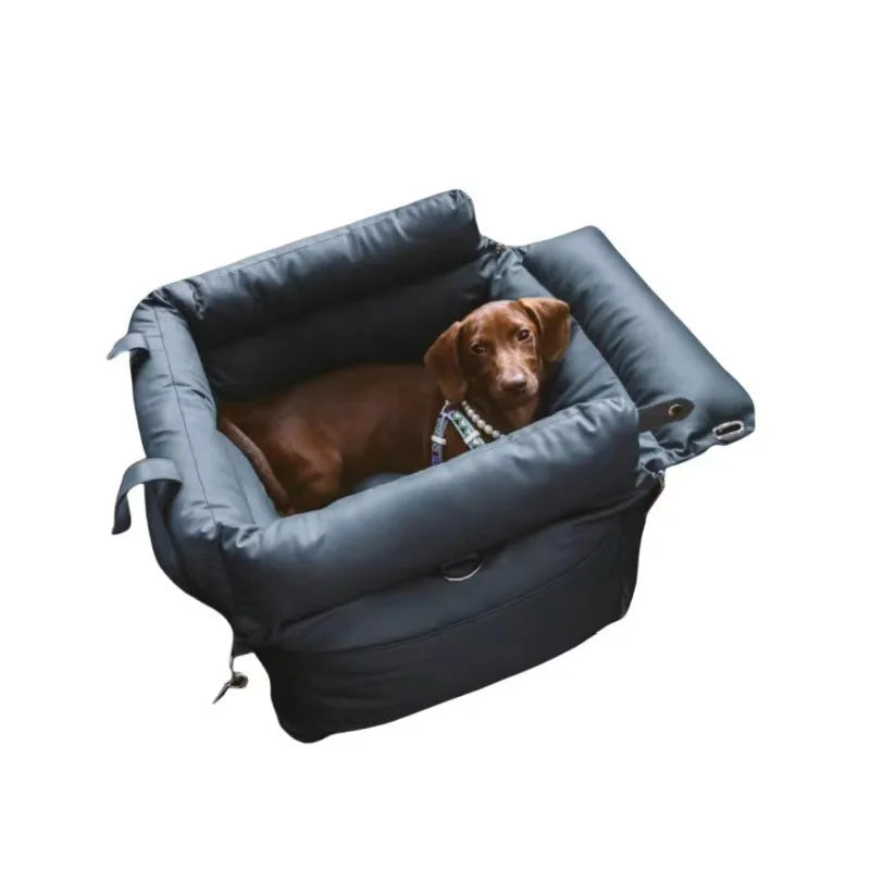 Portable Car Pet Bed - Practical and Convenient Washable Pet Travel Bed for Dogs and Cats - Easy To Clean Removable Jacket