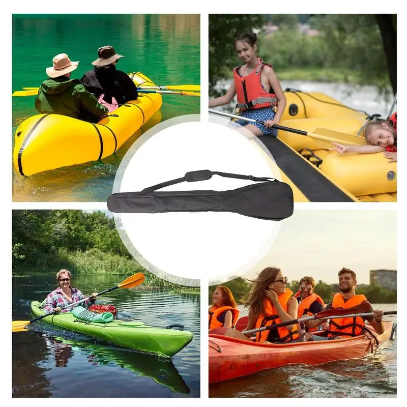 Kayak Paddle Carrying Bag Kayak Paddle Organizer Bag Waterproof Bag For Dual-Head And Three-Section Paddle Adjustable Strap
