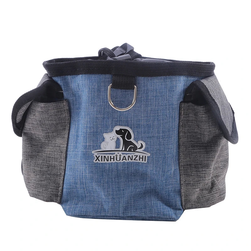 Portable Feeding Outdoor Pet Dog Treat Pouch Portable Dog Training Bags Pet Snack Food Container Puppy Snack Reward Waist Bag