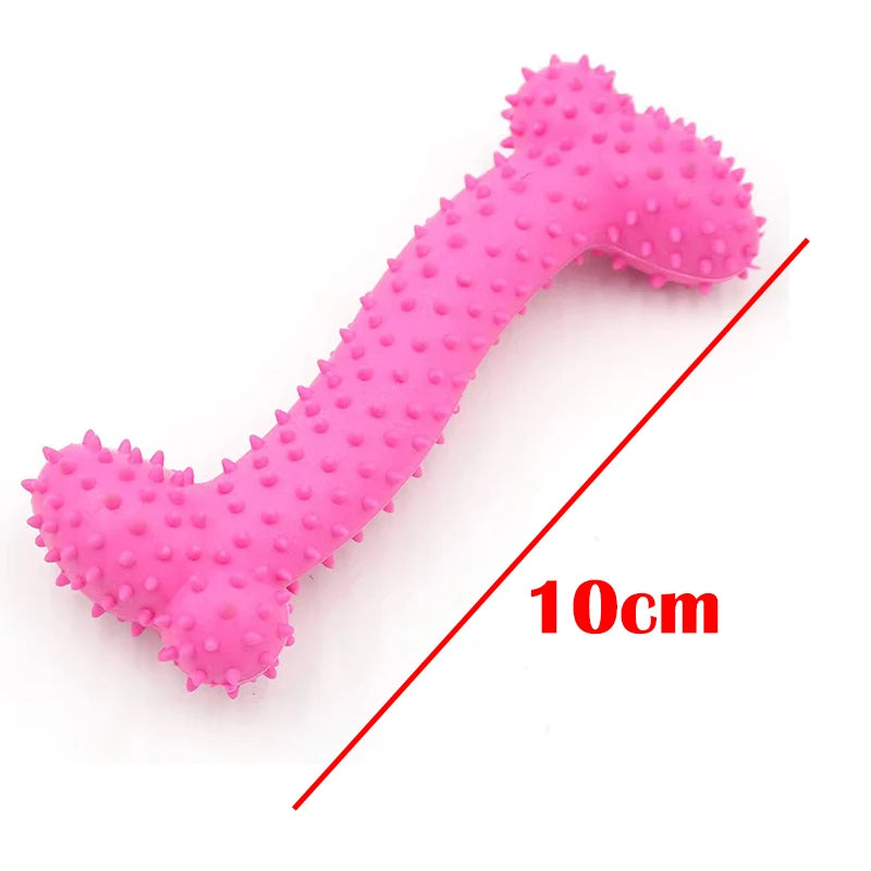 Pet Toys for Small Dogs Rubber Resistance To Bite Dog Toy Teeth Cleaning Chew Training Toy Ball Interactive Toys Pet Supplies