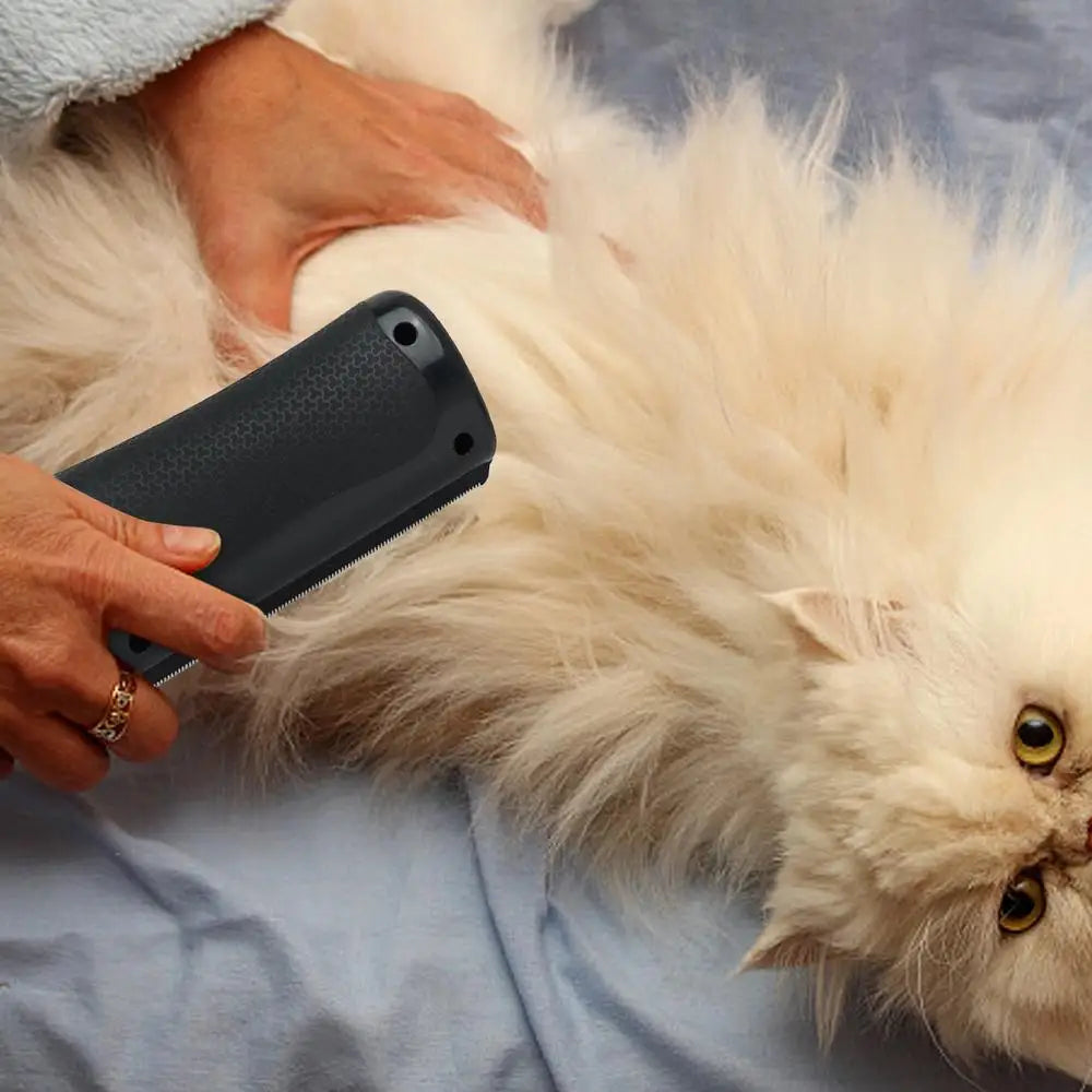 Pet Grooming Brush Cat Comb Shedding Rake Pet Hair Remover Brush Hair Grooming Tool Pet Furs Trimming Dematting Brush