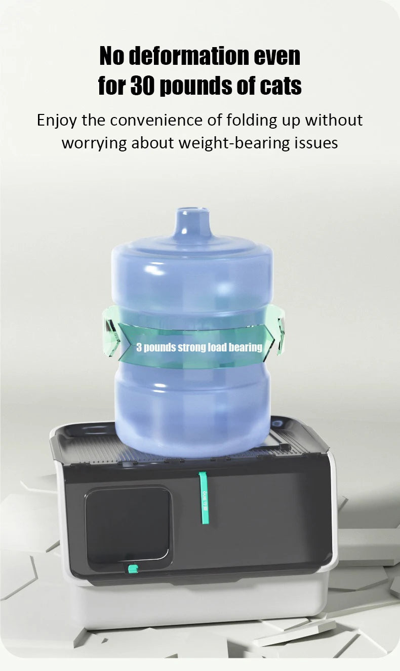 New Top-entry Cat Litter Box Tray Kitten Extra Large Fully Enclosed Anti-splash Mat Anti-smell Cats Litter Box Pet Products