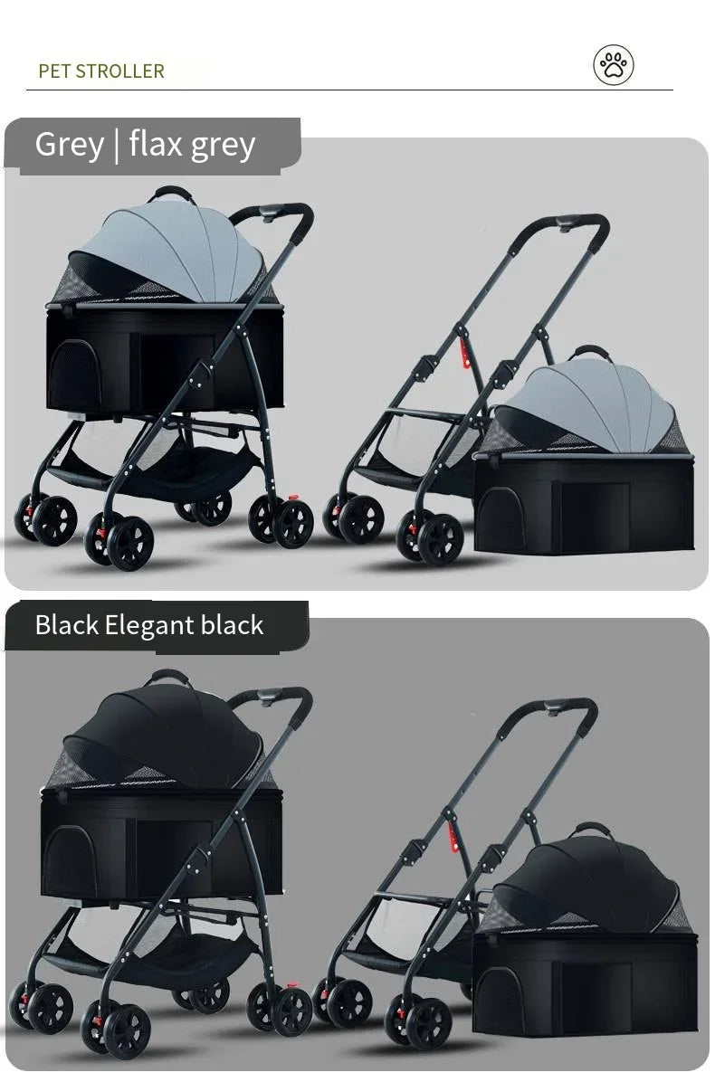 Pet Car Lightweight Foldable Designed Specifically for Walking Dogs Babies and Medium-sized Outdoor Equipment for Dogs and Cats