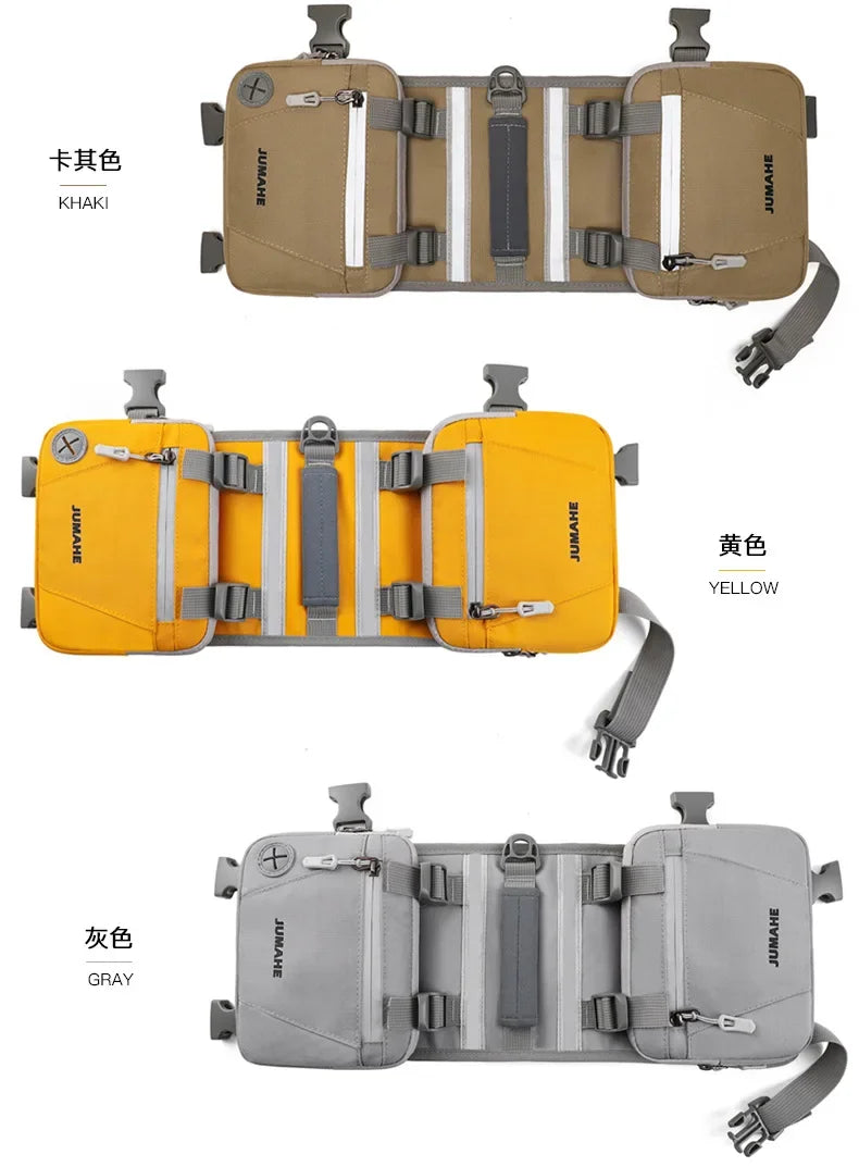 Pet Supplies Outdoor Dog Backpack Oxford Fabric Double Snack Bag Medium Large Dog Tactical Bag Waterproof Reflective Saddle Bag