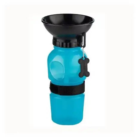 500ml Outdoor Portable Pet Dog Water Bottle Extrusion Large Dog Travel Water Cup Drinking Water Feeder Bowl for Dog Cat