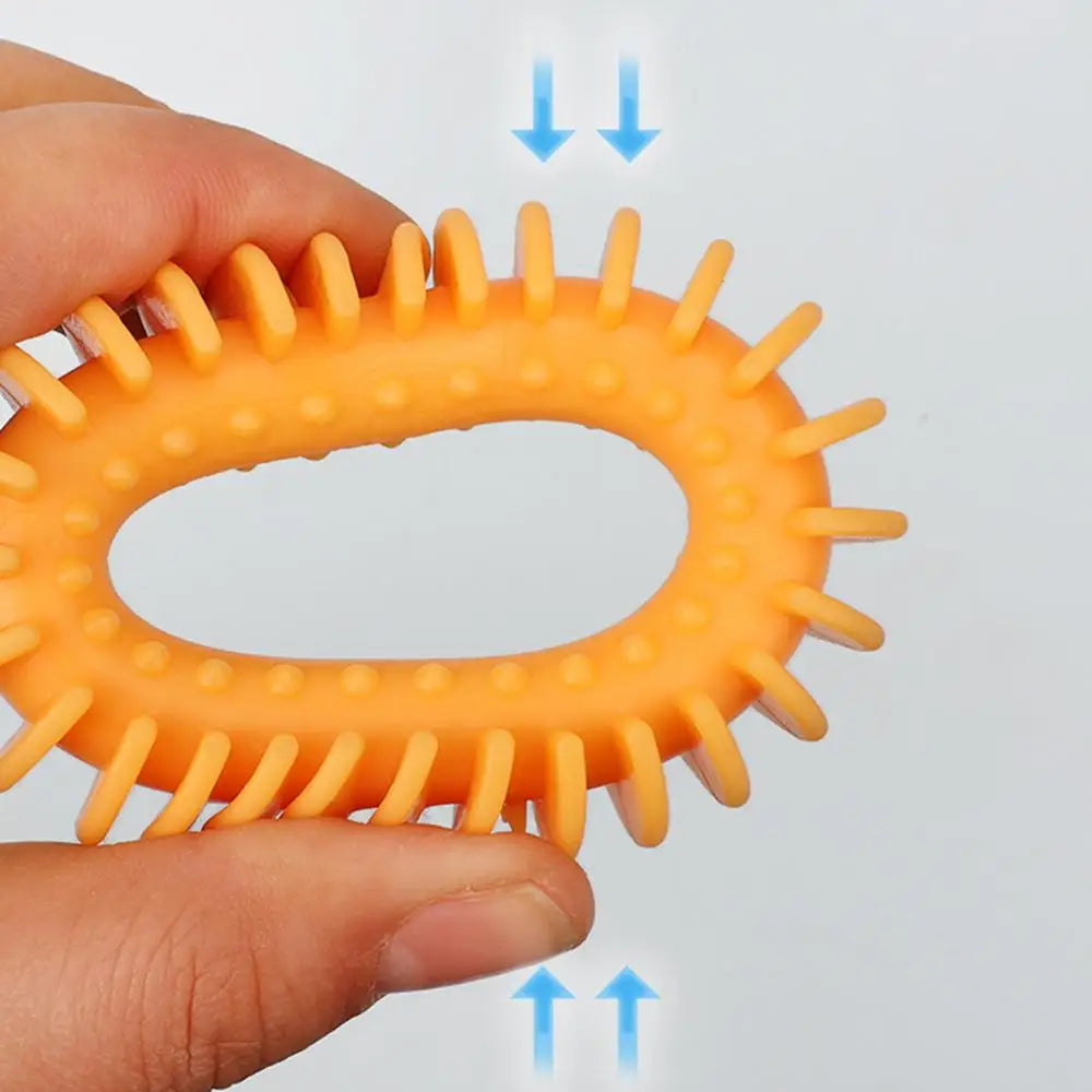Teething Dog Toys For Puppies Interactive Rubber Dog Teething Toy Teething Rings Boredom And Stimulating Puzzle Toy Interactive