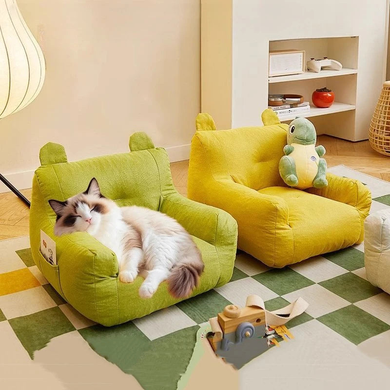 Pet Sofa Bed Side Storage Cat Sleeping Mat Dog Resting House Summer Breathable Cat Bed Cute Styling Comfortable Cat Supplies