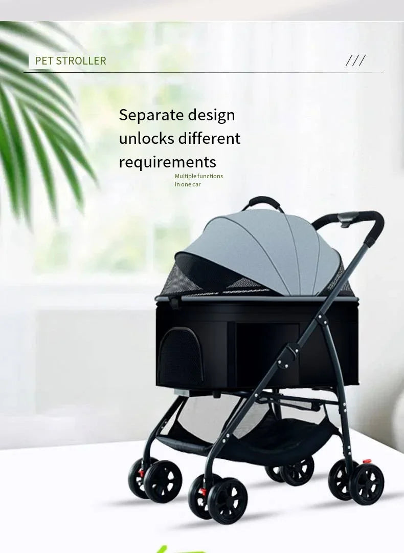Pet Car Lightweight Foldable Designed Specifically for Walking Dogs Babies and Medium-sized Outdoor Equipment for Dogs and Cats