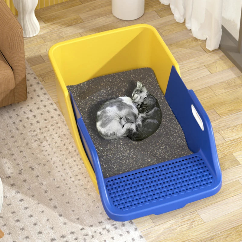 Cat Supplies Toilet Cat Litter Box Semi-closed Extra Large Size To Prevent Splashing Outside Automatic Litter Box