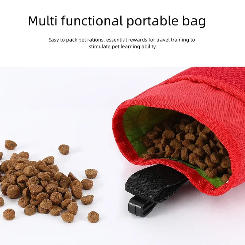 Pet Outdoor Training Bag Oxford Cloth Waterproof Durable Pet Waist Bag Multi-Functional Dog Walking Gear Bag Treat Pouch Compact