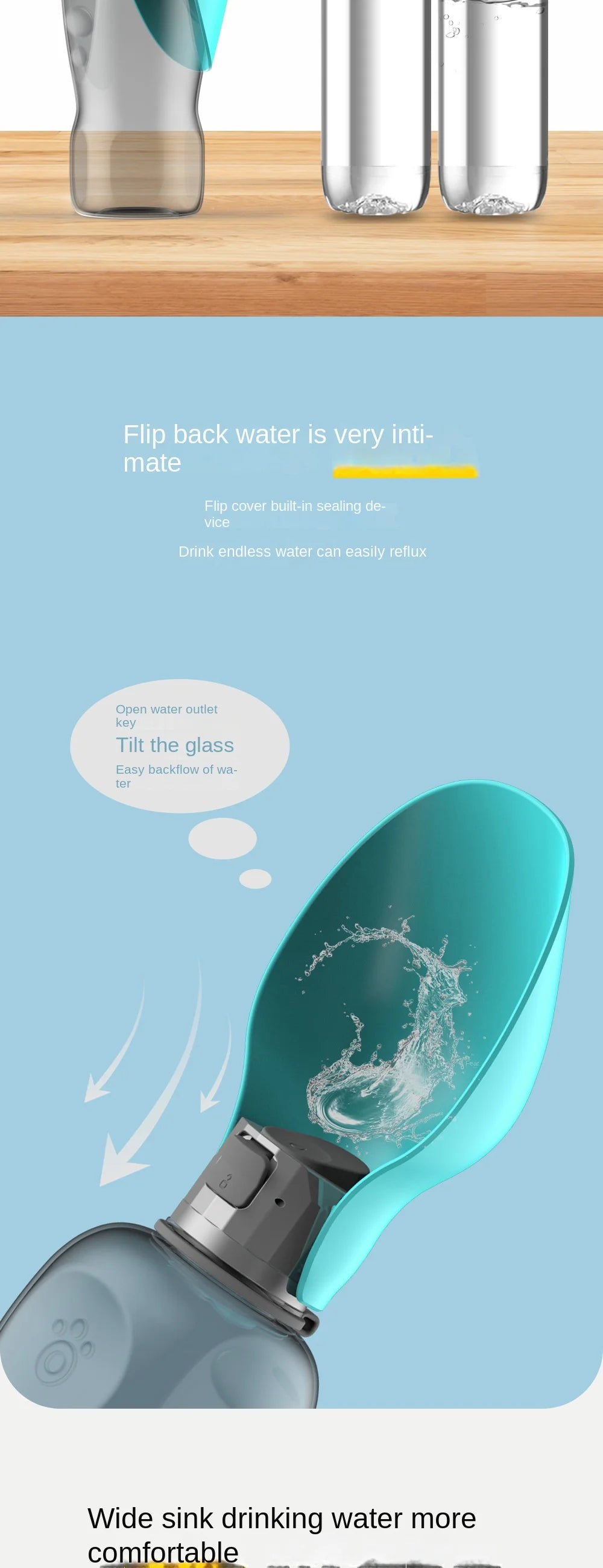 Pet Water Cup, Dog Portable Water Bottle, Outdoor Leaf Shape, Dog Walking Folding Drinking Water Bottle