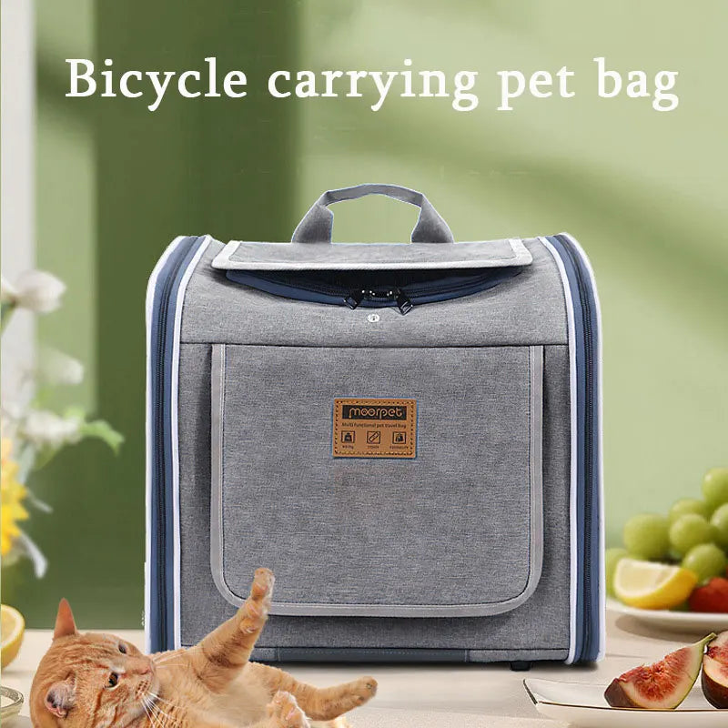 Bicycle Carrying Cat Bag Dog Bag Pet Bag Portable Backpack For Outdoor Use Suitable For Carrying Bicycles And Motorcycles