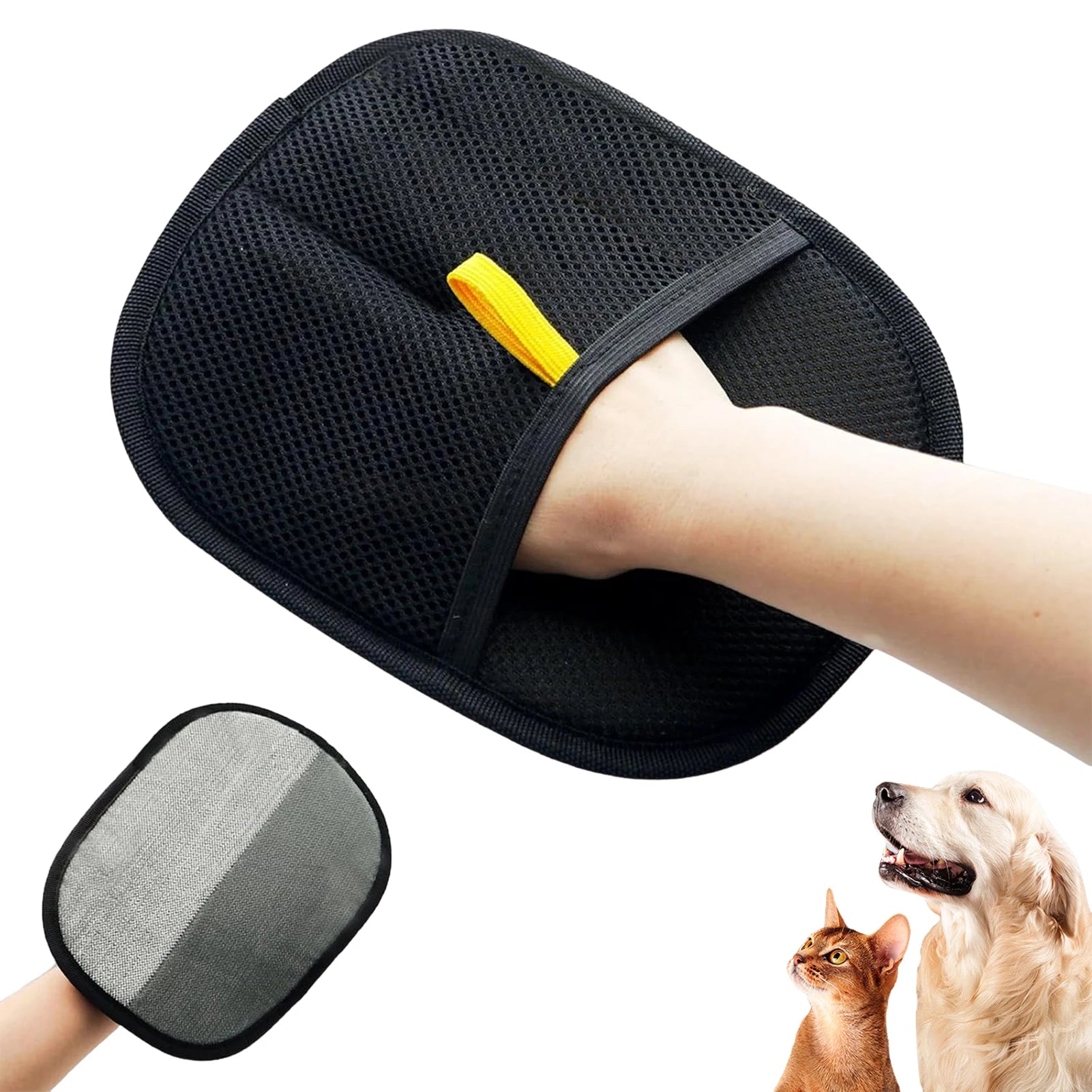 Pet Grooming Gloves Static Dedusting Brush Pet Hair Remover Brush Removing Dog Cat Hair From Sofa Carpet Clothes Tool Supplies