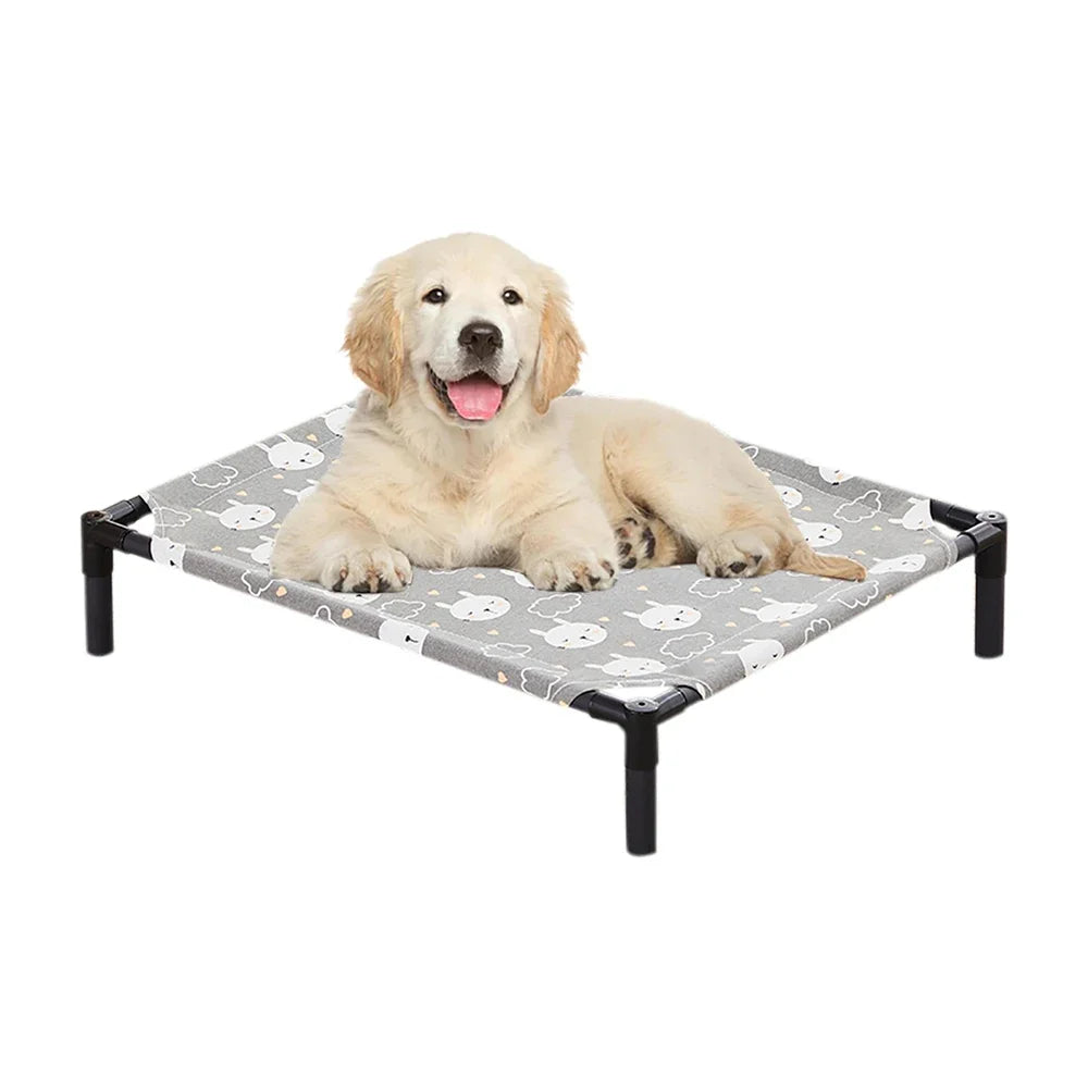 Pet Camping Bed Elevated Bed for Dogs Folding Puppy Camping Bed Cat House Portable Removable Washable Puppy Beds Dog Hammock