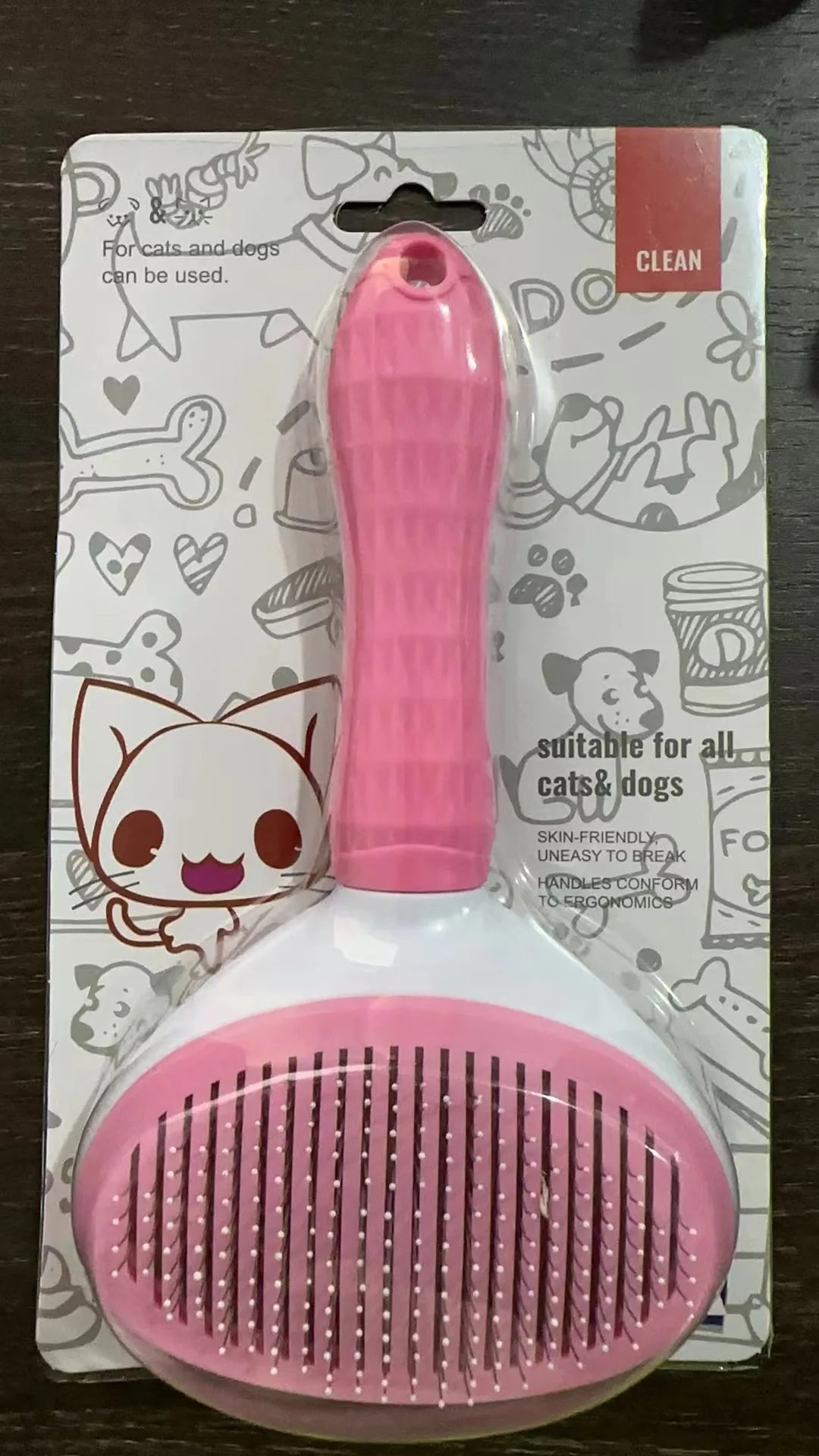 Go to Furless Pet Hair Brush for grooming dogs' hair and pet cats' fur. This is a special tool for cleaning long-haired pets.
