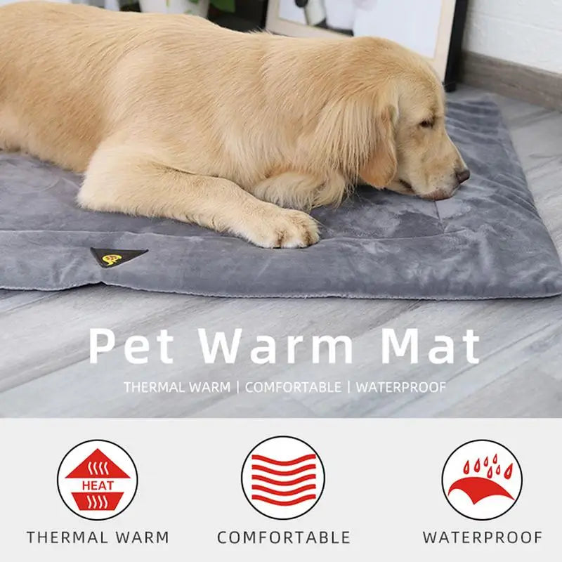 Pet Self Heating Bed Insulation Warm Pet Kennel Pad Cold Weather Pet Beds Winter Dog Beds For Indoor Outdoor Floors Pet Houses