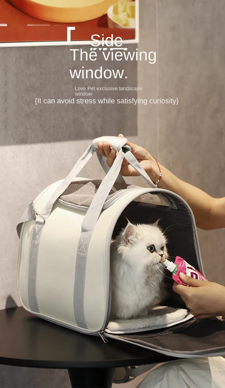 Pet Outing Portable Cat Dogs Handbag Summer Breathable Carrier Travel Puppy Kitten Single Shoulder Bag Pet Carrying Bag Supplie