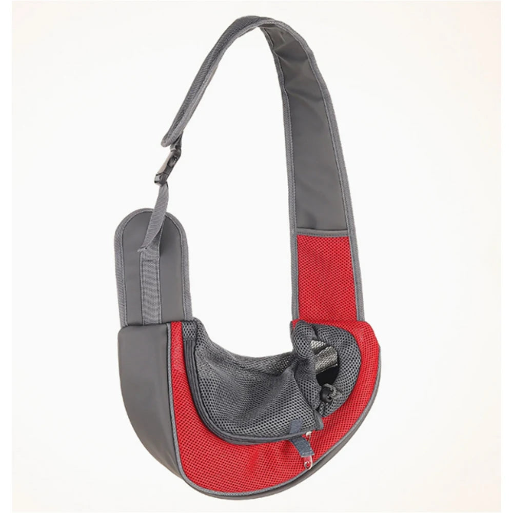 Pet Cat Dog Carrier Backpack Travel Tote Shoulder Bags Mesh Sling Carry Pack Pet Carrying Supplies Crossbody Shoulder Bag