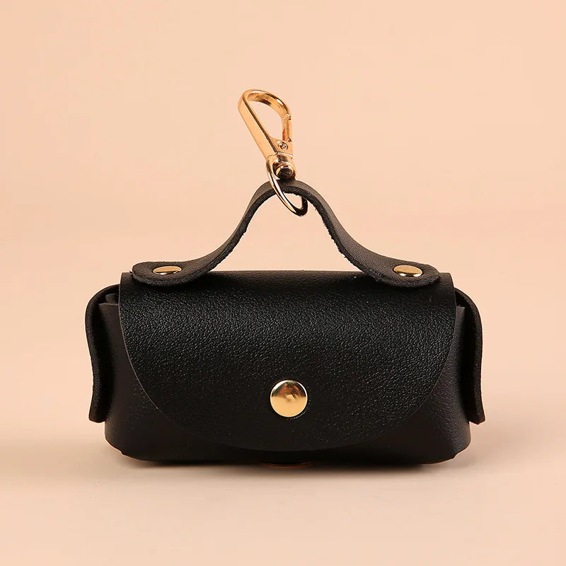 Pet outdoor leather toilet, portable pet poop bag dispenser, multi-color dog poop bag